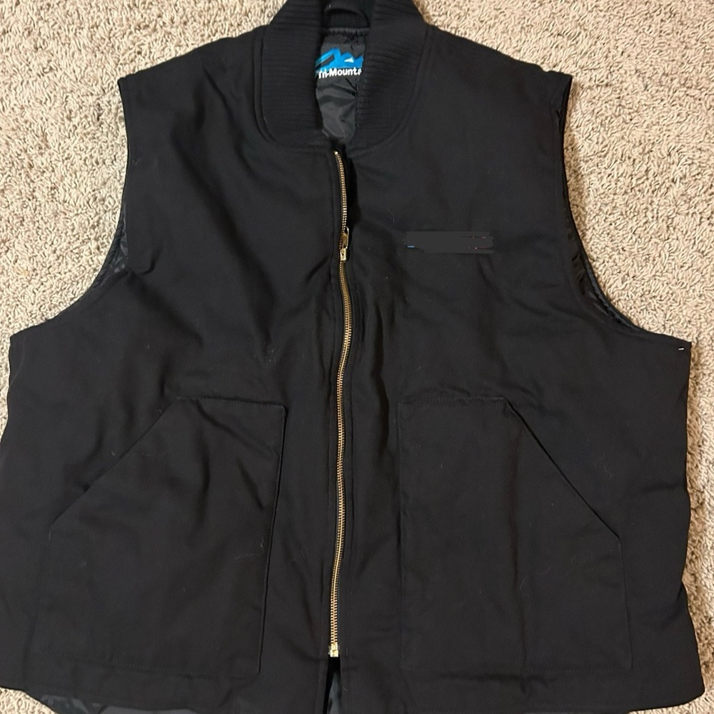 Black Workwear Vest